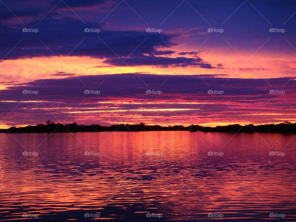 Dramatic sky during sunset