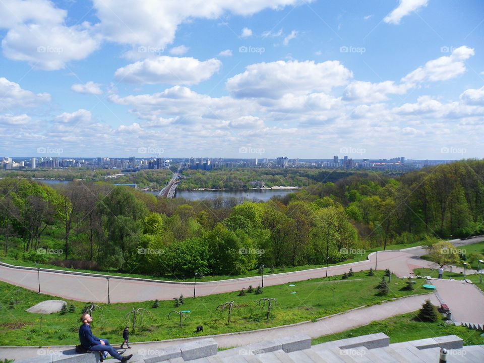 the beauty of the city of Kiev, Ukraine