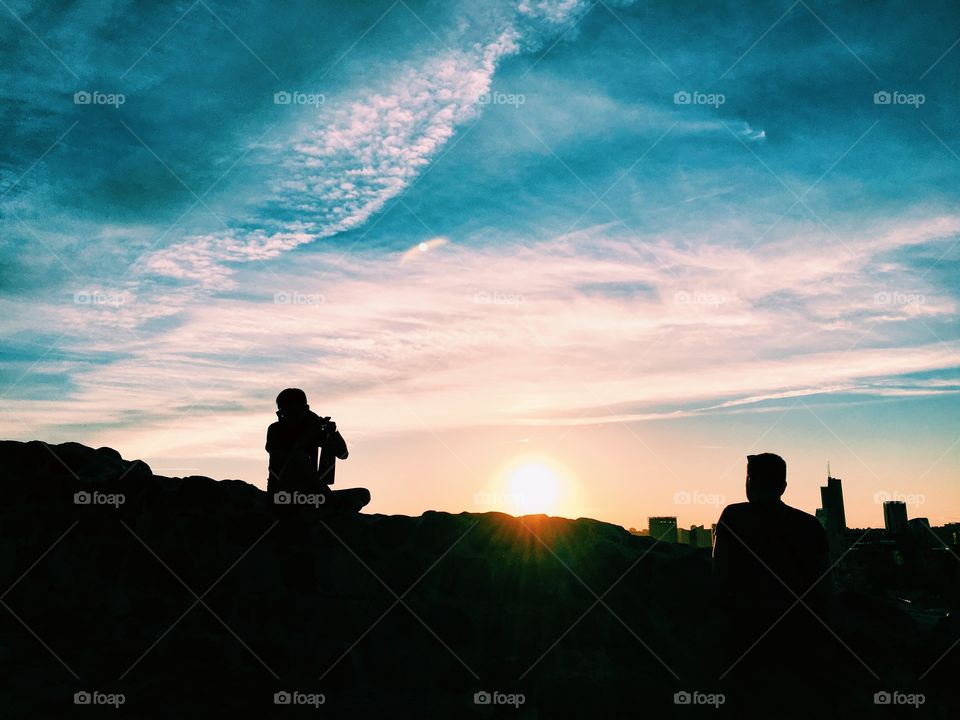 Sunset, Backlit, Dawn, Silhouette, Evening