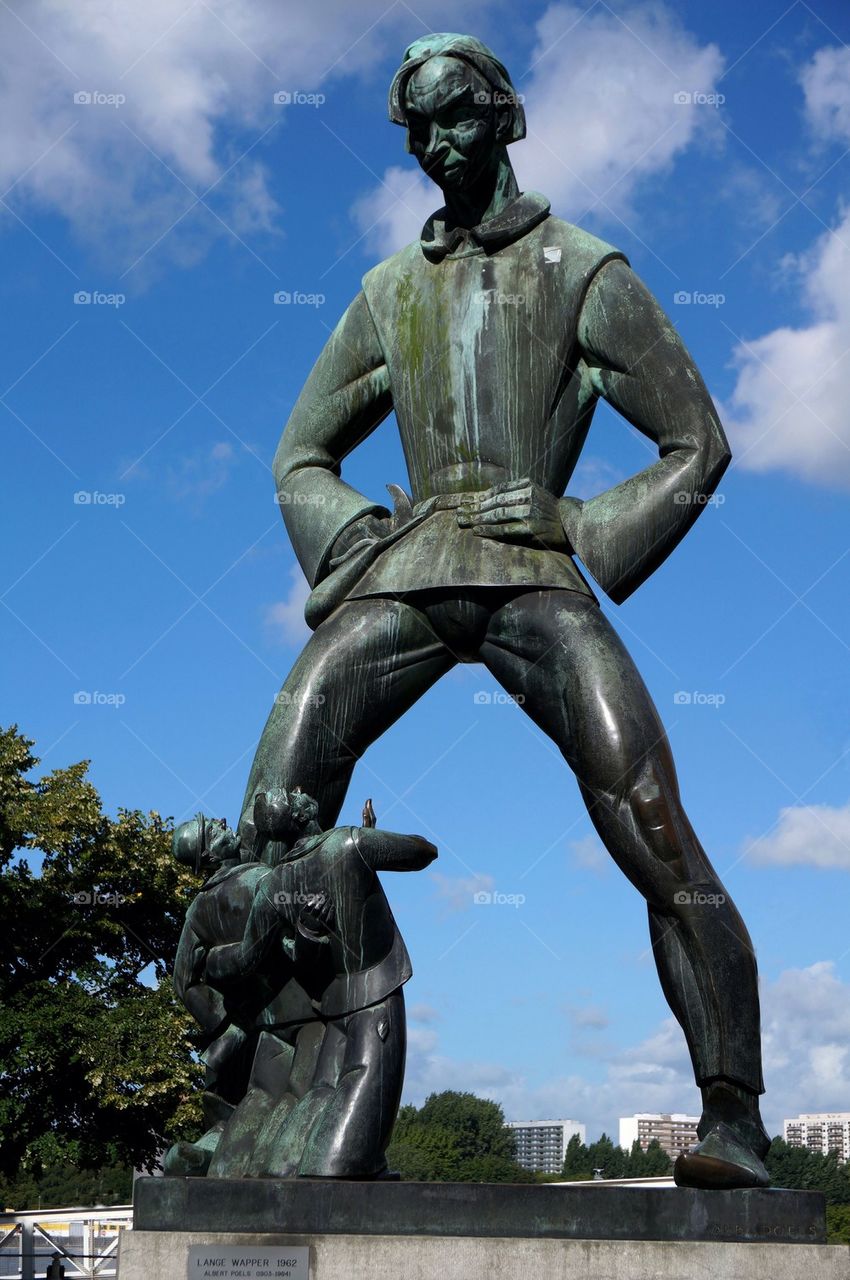 Sculpture of a legend