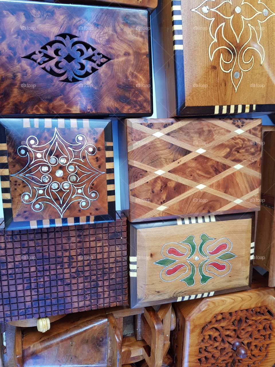 Thuya Wood jewellery boxes