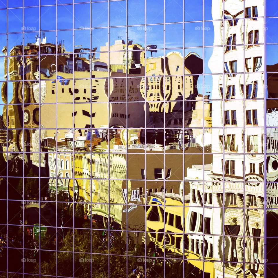 City Reflection . This is a reflection of the downtown area of Grand Rapids, Michigan. The image was taken from an adjacent building.