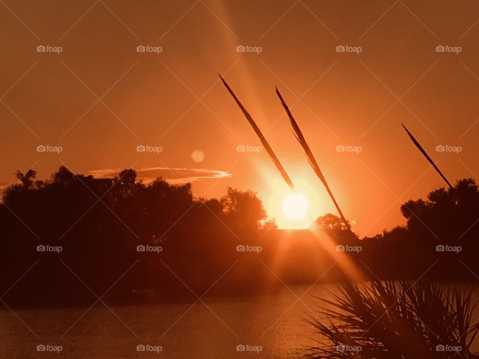 This Sunset was set up by myself. Waiting Patiently to see the Direction of the set resulted in a Beautiful Sunset. 