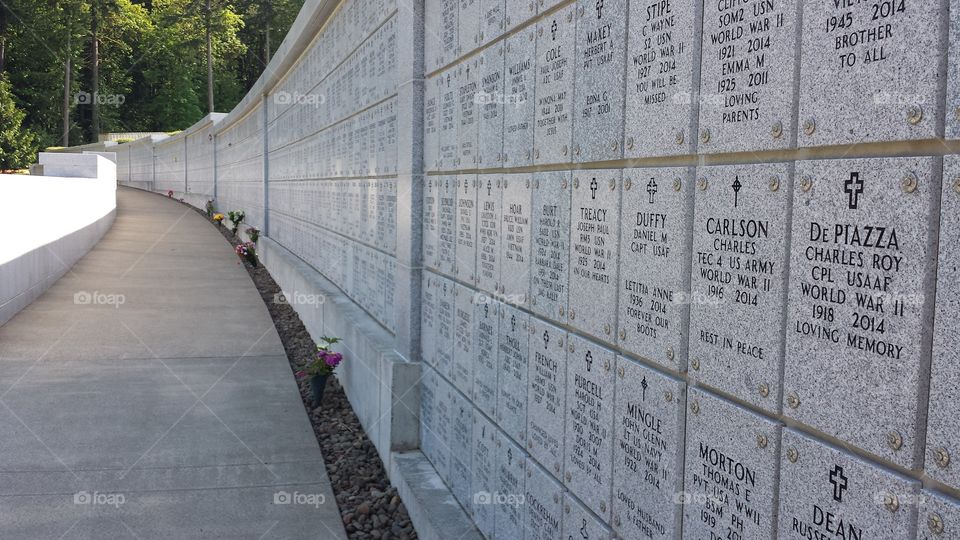 willamette National Cemetery. The wall where so many of our hero's are laid to rest, including my father. 