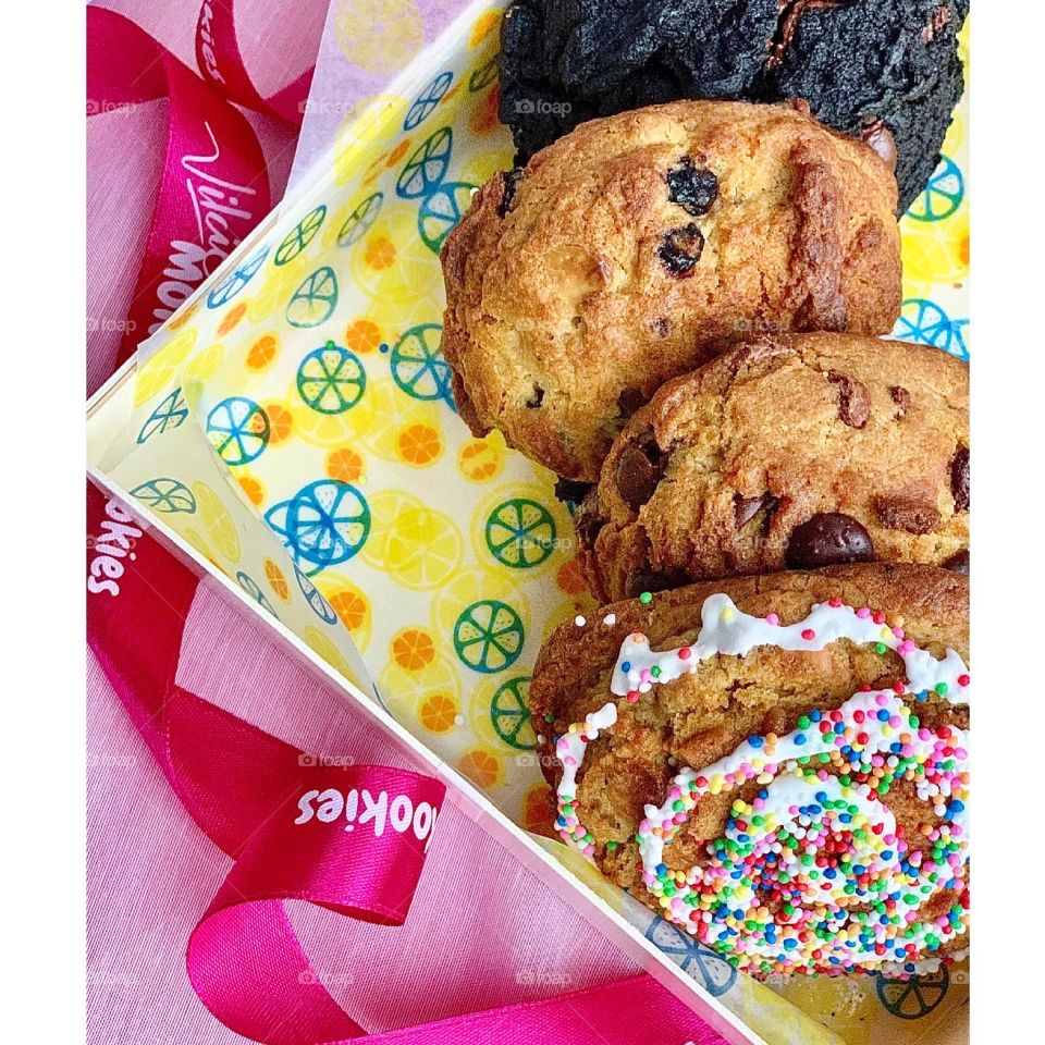 Levain styled NYC cookies as desserts 