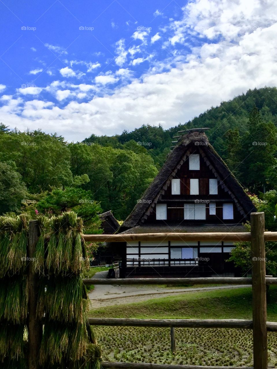 old Japanese  country house