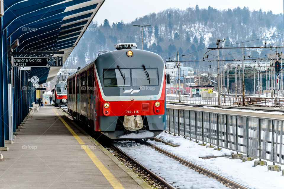 Train at the station