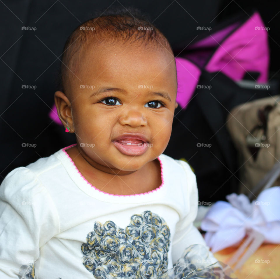 Smiling infant