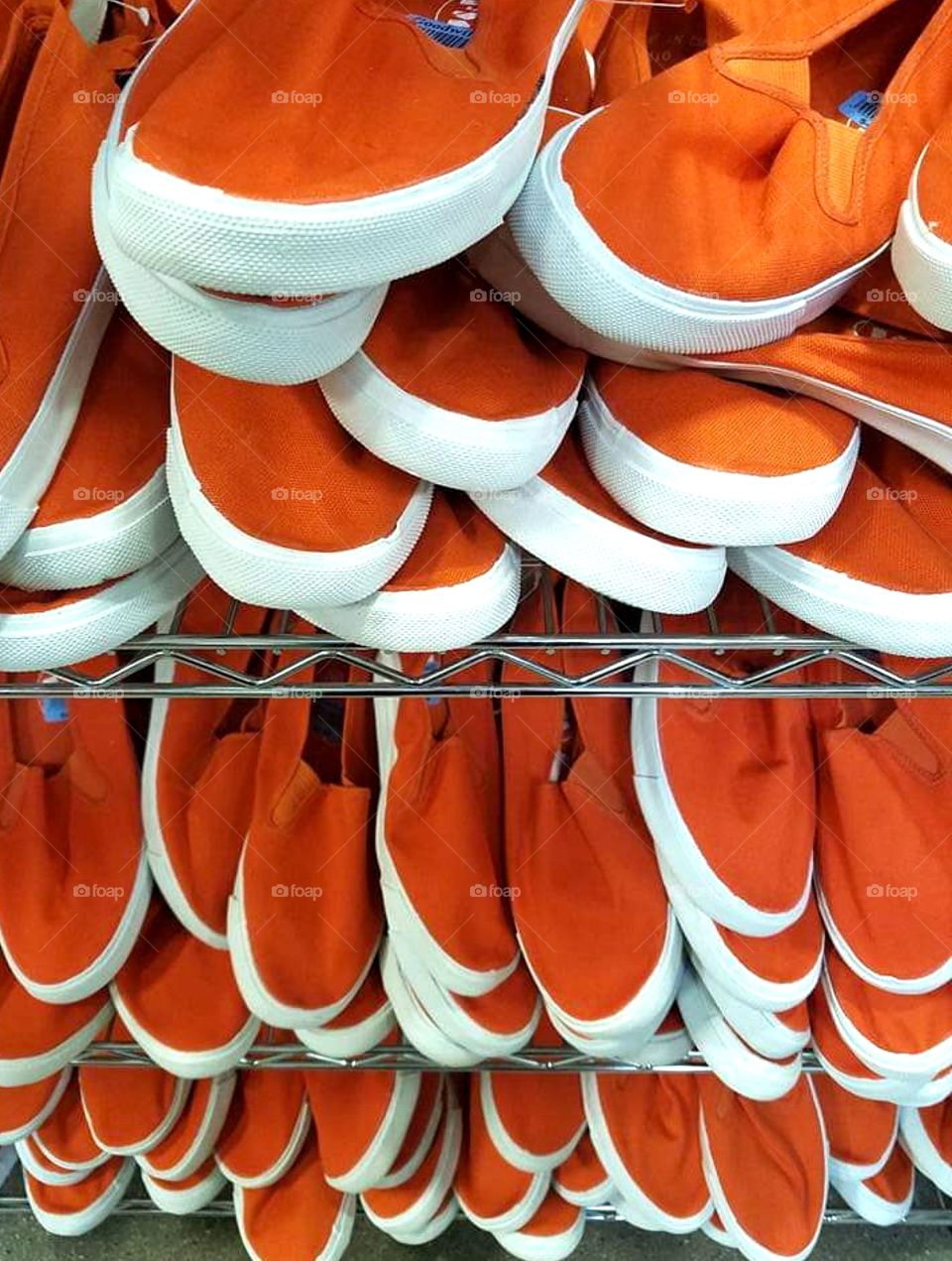 Orange shoes