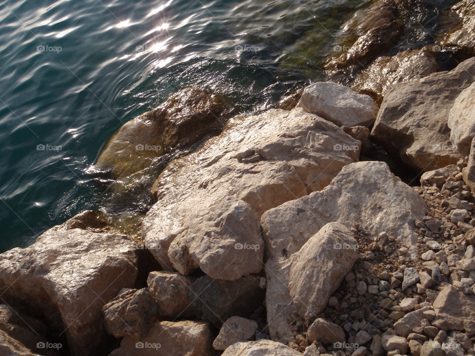 nature water reflection rocks by splicanka