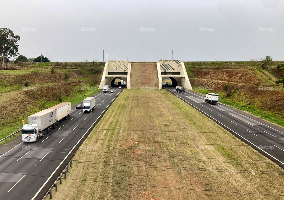 Um trecho bem conhecido: a Rodovia dos Bandeirantes, na região de Campinas, em seu “túnel”!

Boa parte da riqueza do Brasil roda por aqui…