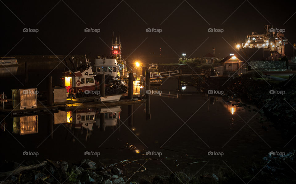 Boats in harbor 