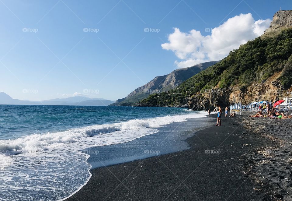 Beach in Maratea, Basilicata, South Italy 