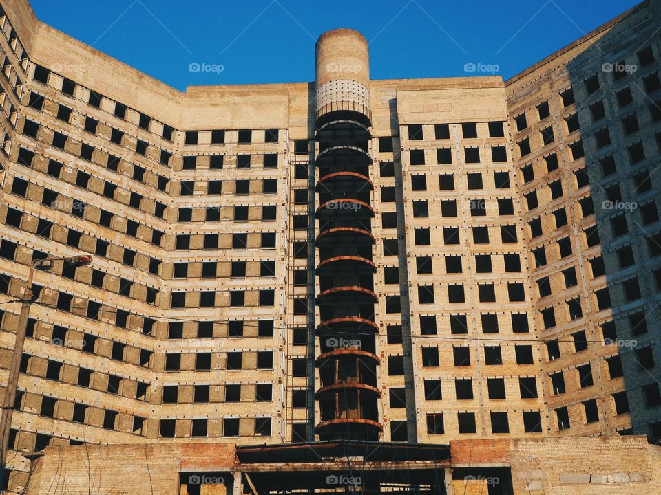 unfinished building in Kiev