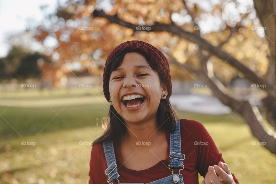 Girl laughing