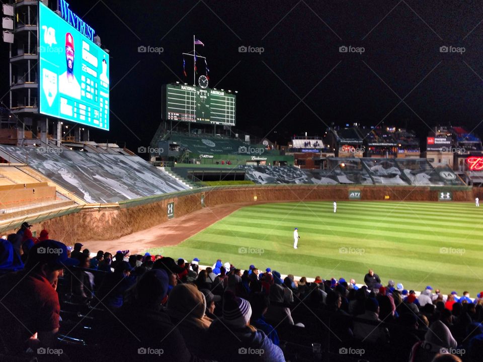 Wrigley Opening Day. Baseball 