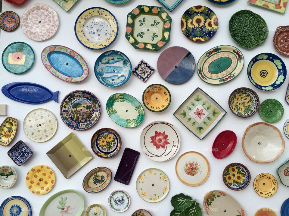 Typical ceramic plates