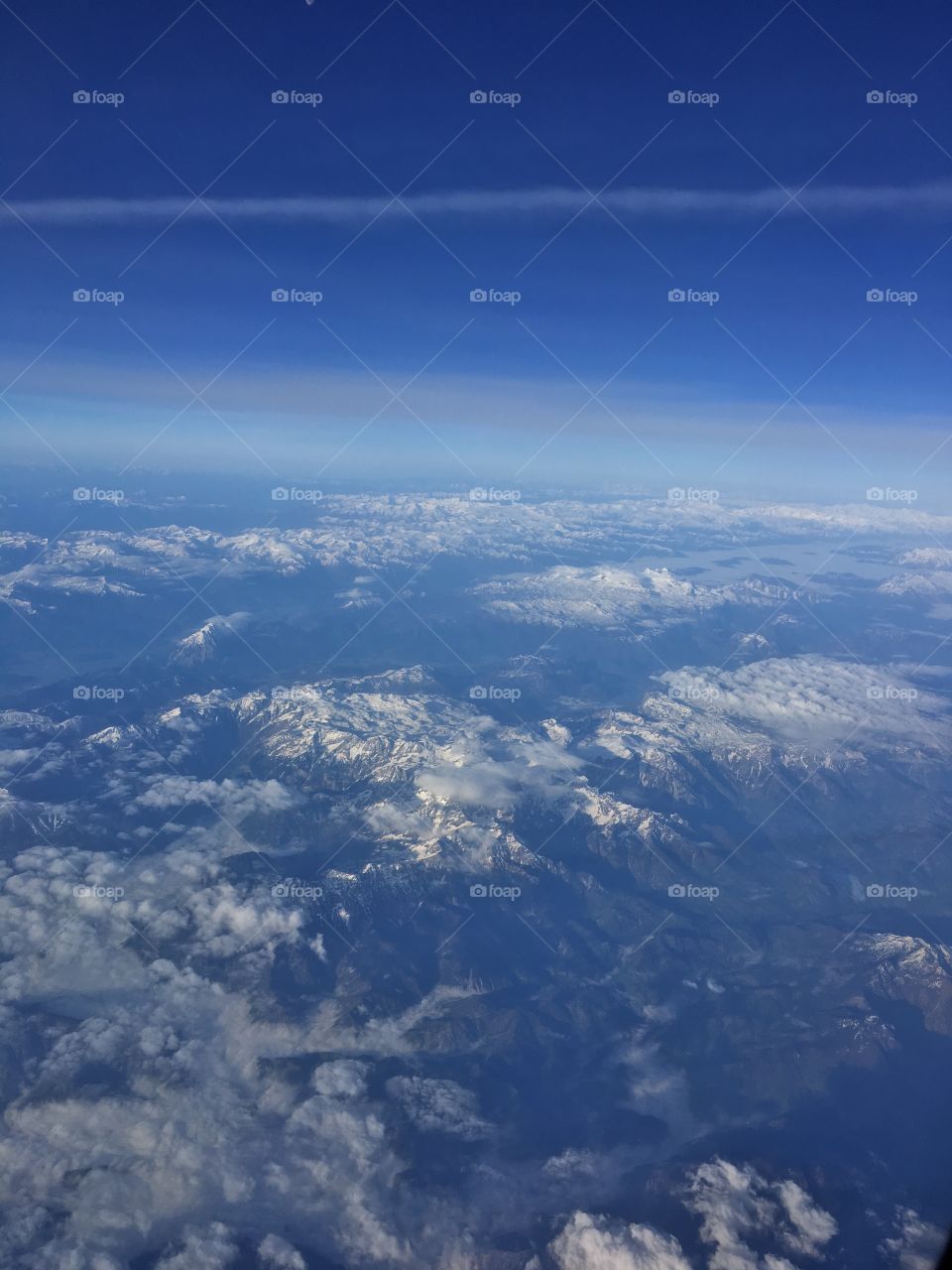 Mountain from a plane 