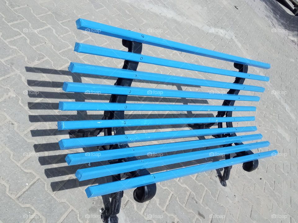 Blue Bench