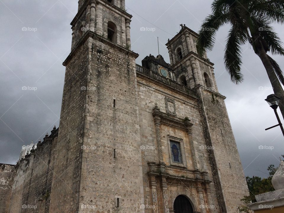 Spanish Church in Valladolid, Yucatán, México. 