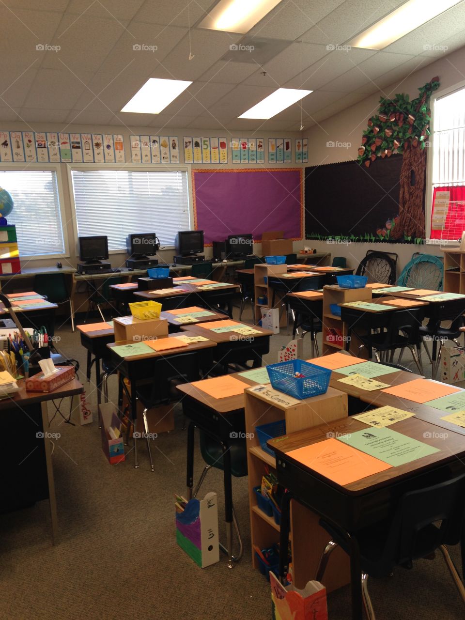My mom's classroom at Canyon Oaks Elementary School on the annual Back to School Night circa 2014.