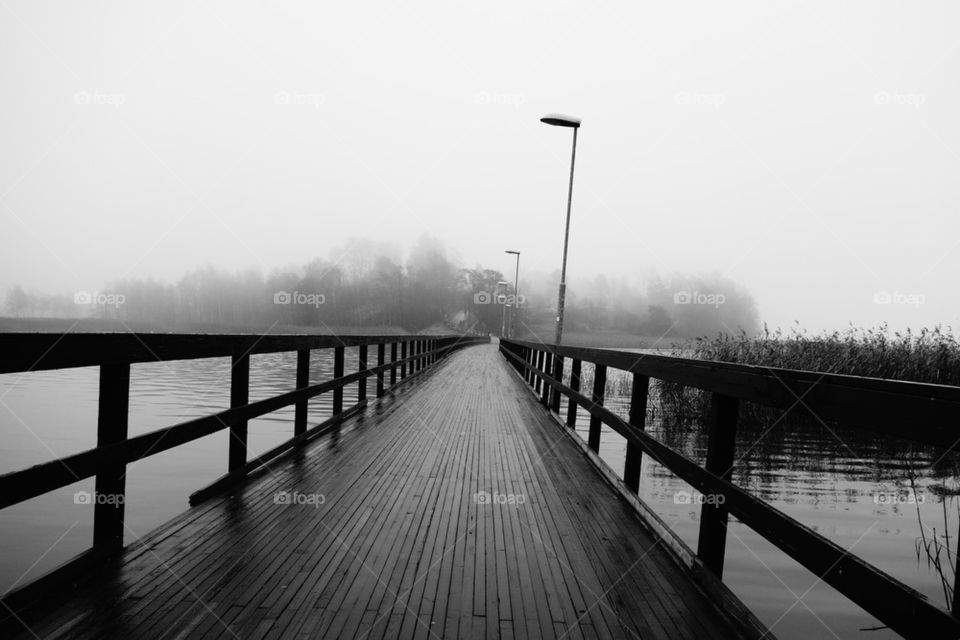 Foggy bridge