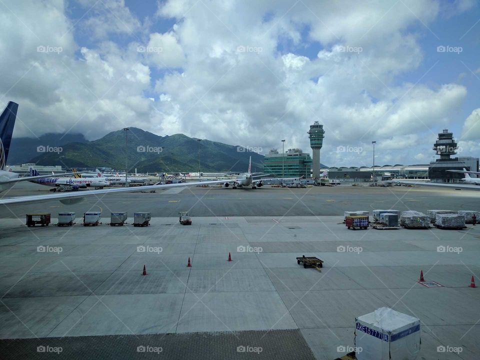 Hongkong airport tarmac