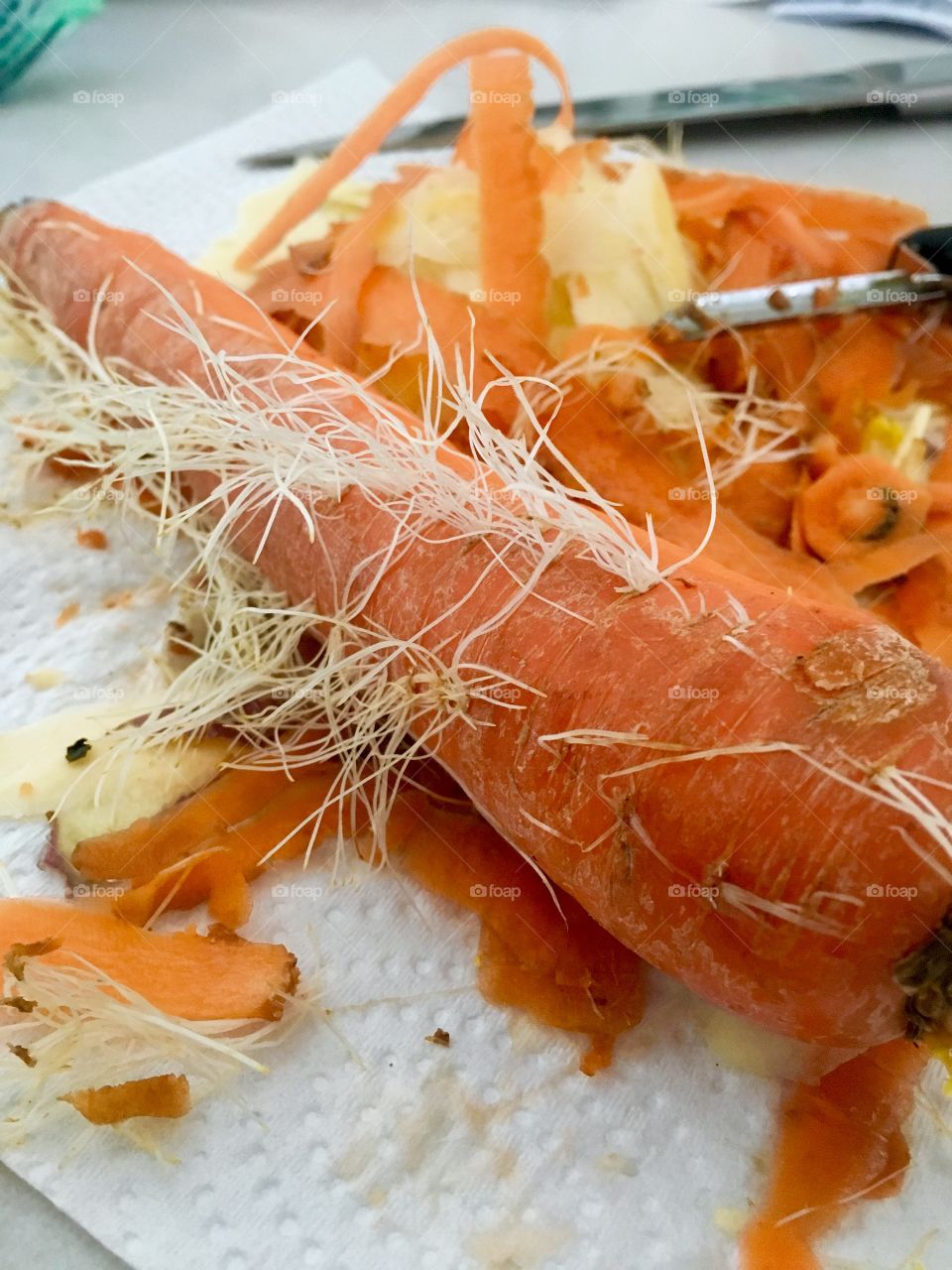 Carrots in the spring, right? Just peel them. They will be great in stew!