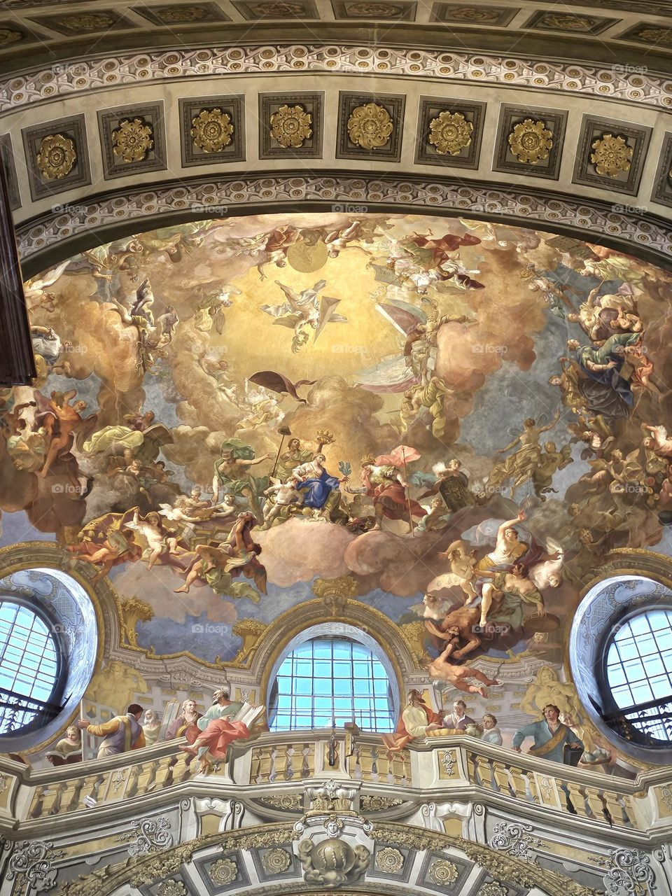 plafond de la bibliothèque nationale Vienne