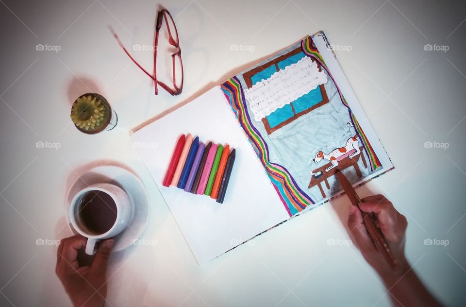 Drawing as a child,think like an adult!