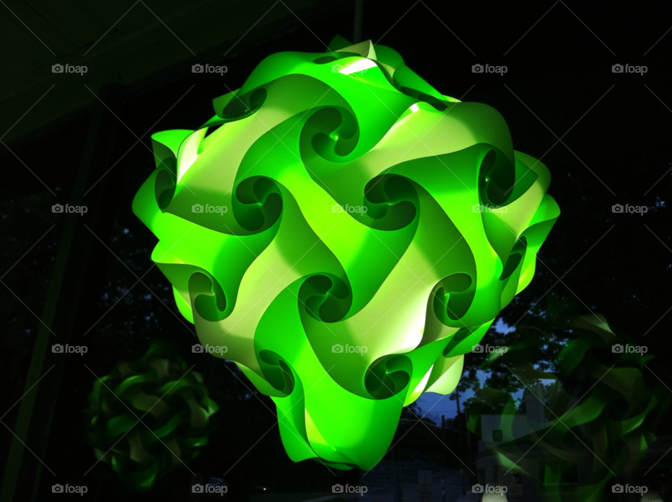 green light fixture space age by delvec