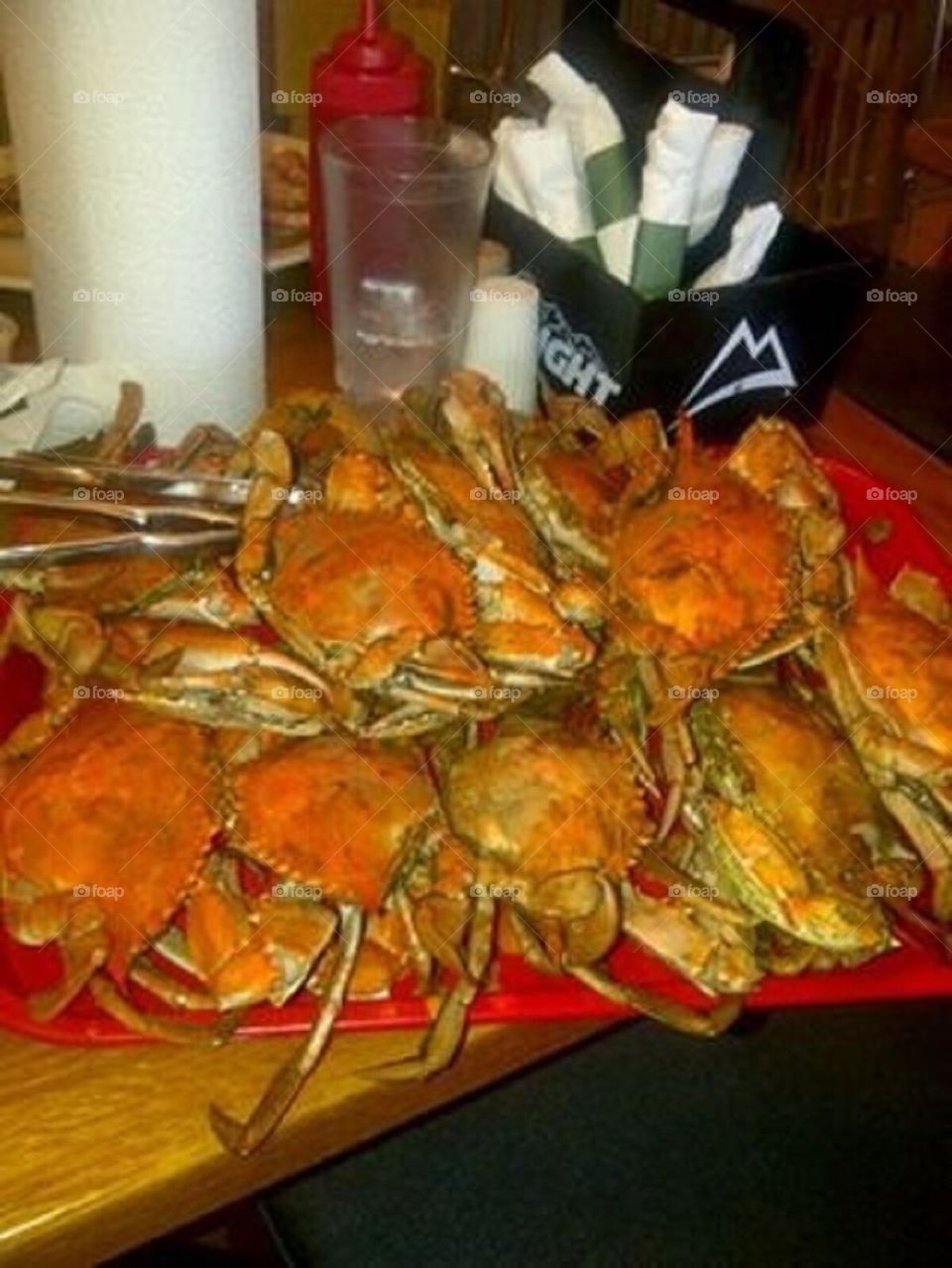Boiled crabs