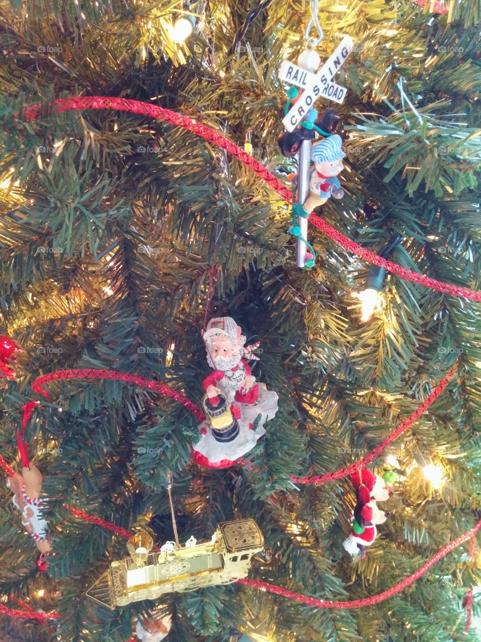 Retired Amtrak Railroad Employee Christmas tree