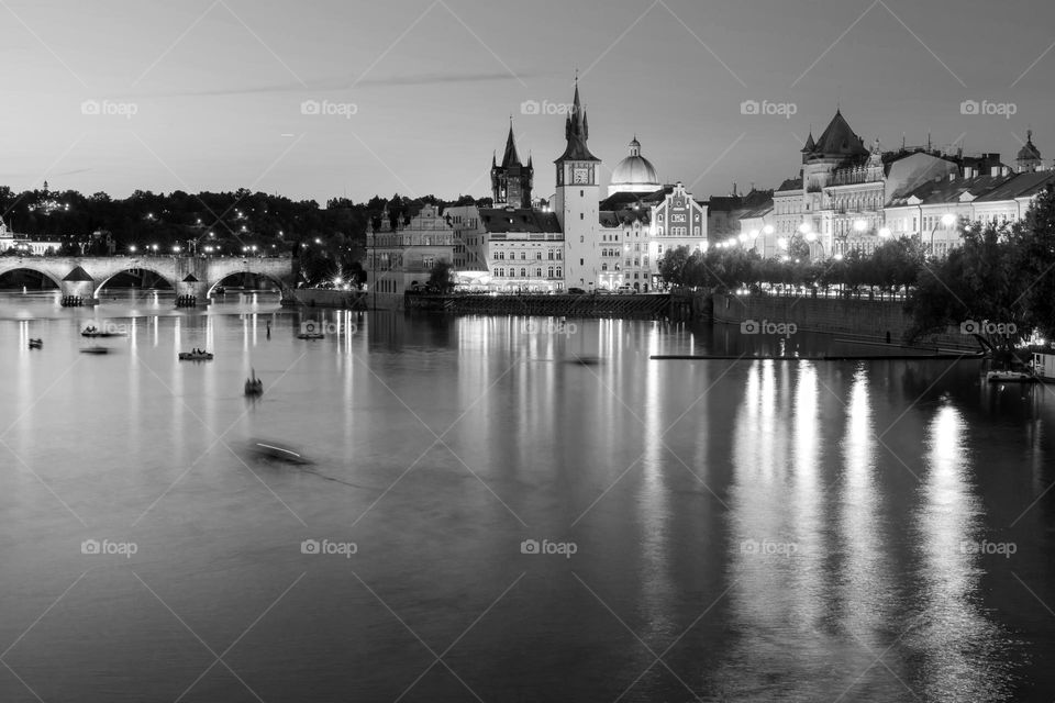 Peaceful evening in Prague