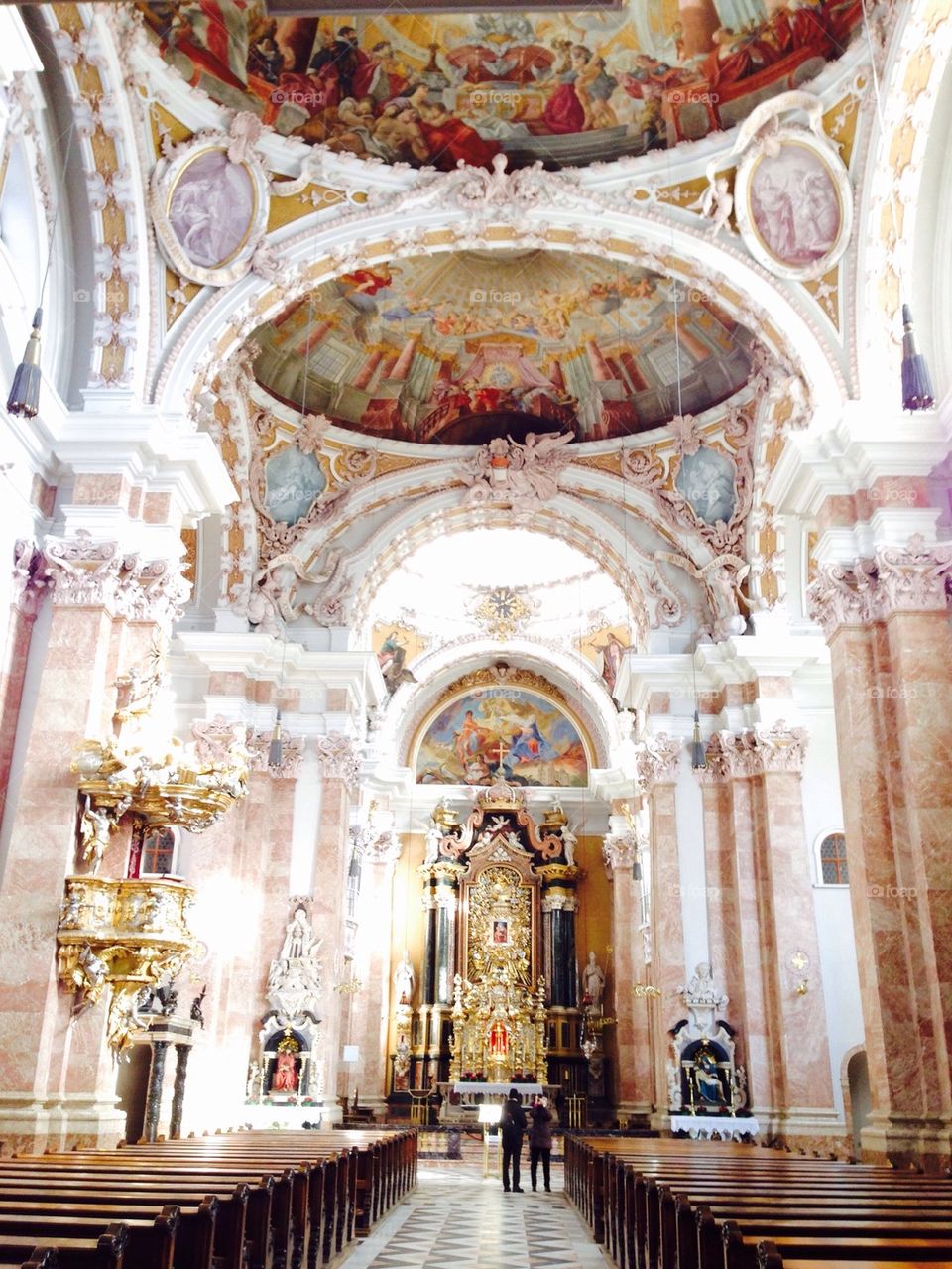 interior of church in Innsbruck 