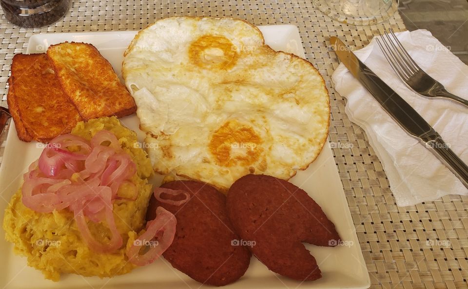 Original Authentic Dominican Breakfast