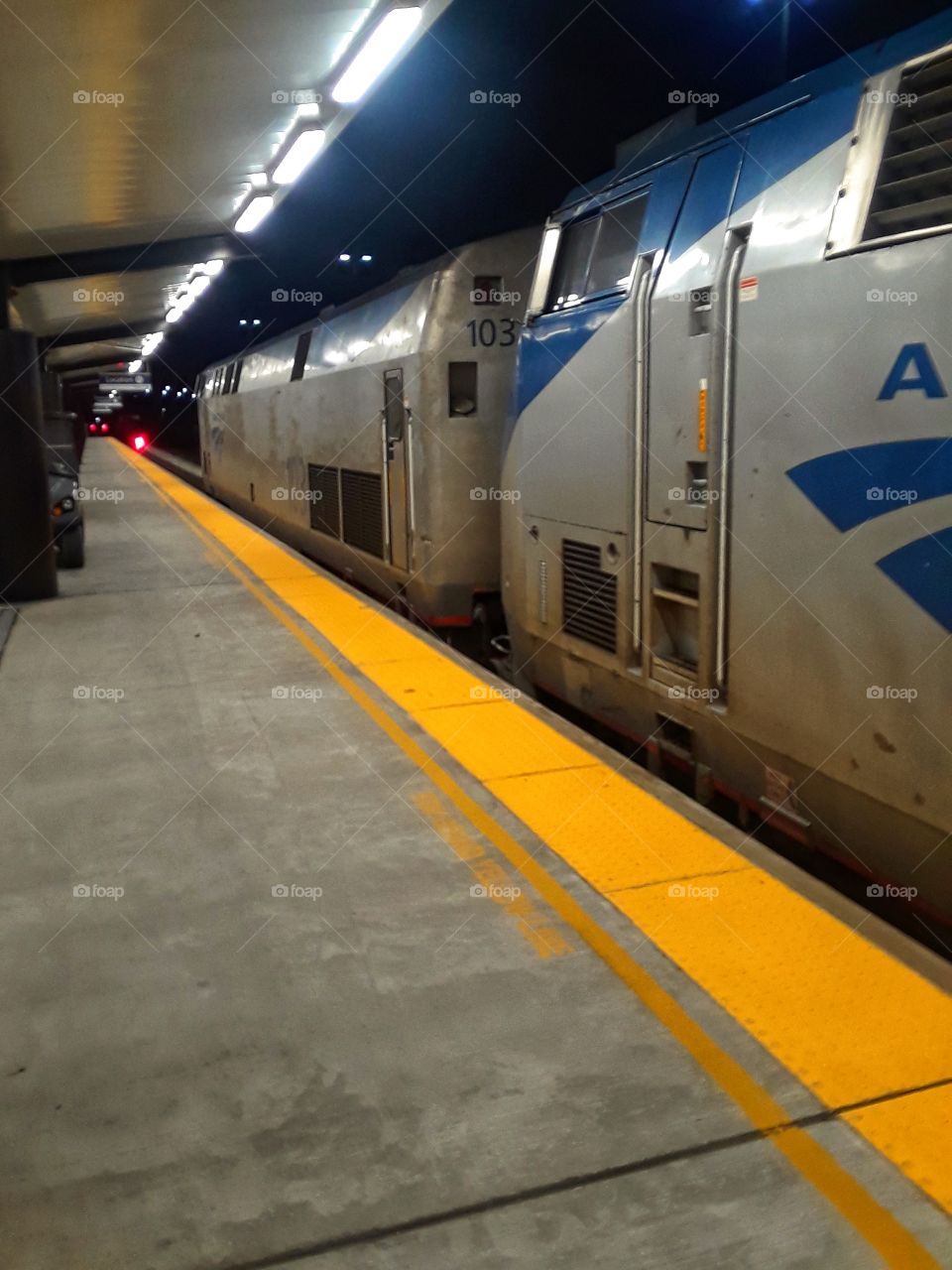 Amtrak Train In Station