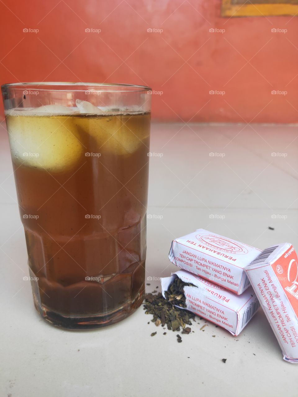 Trumpet tea from Indonesia smells good and smells good, which was captured on November 11, 2020 Note: not a promotion