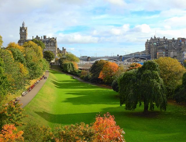 Princes street gardens, Edinburgh