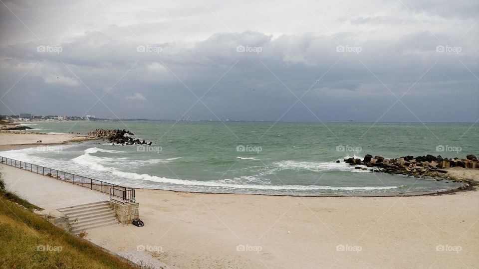 Romanian Black Sea coast. Before the rain