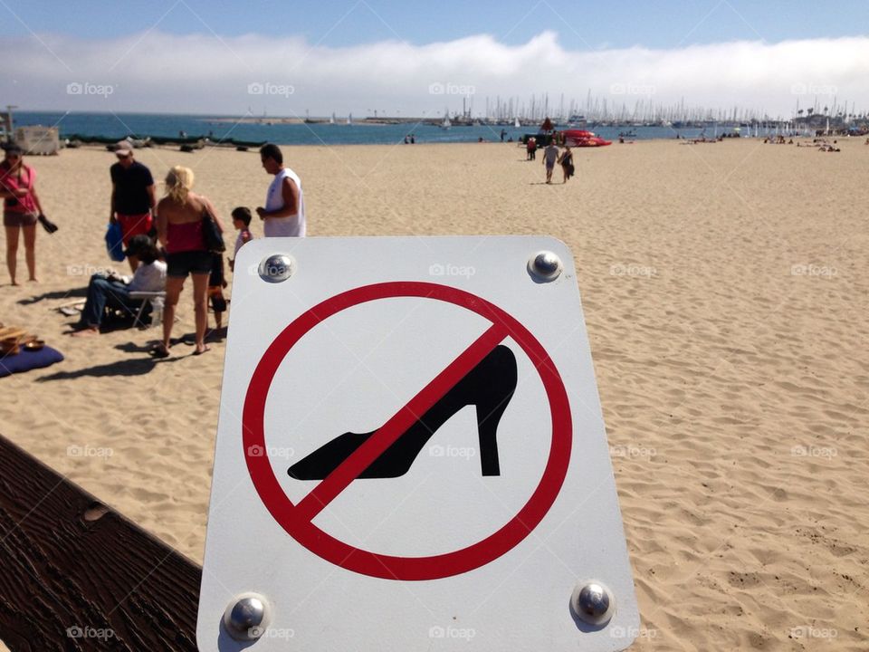 No heels allowed