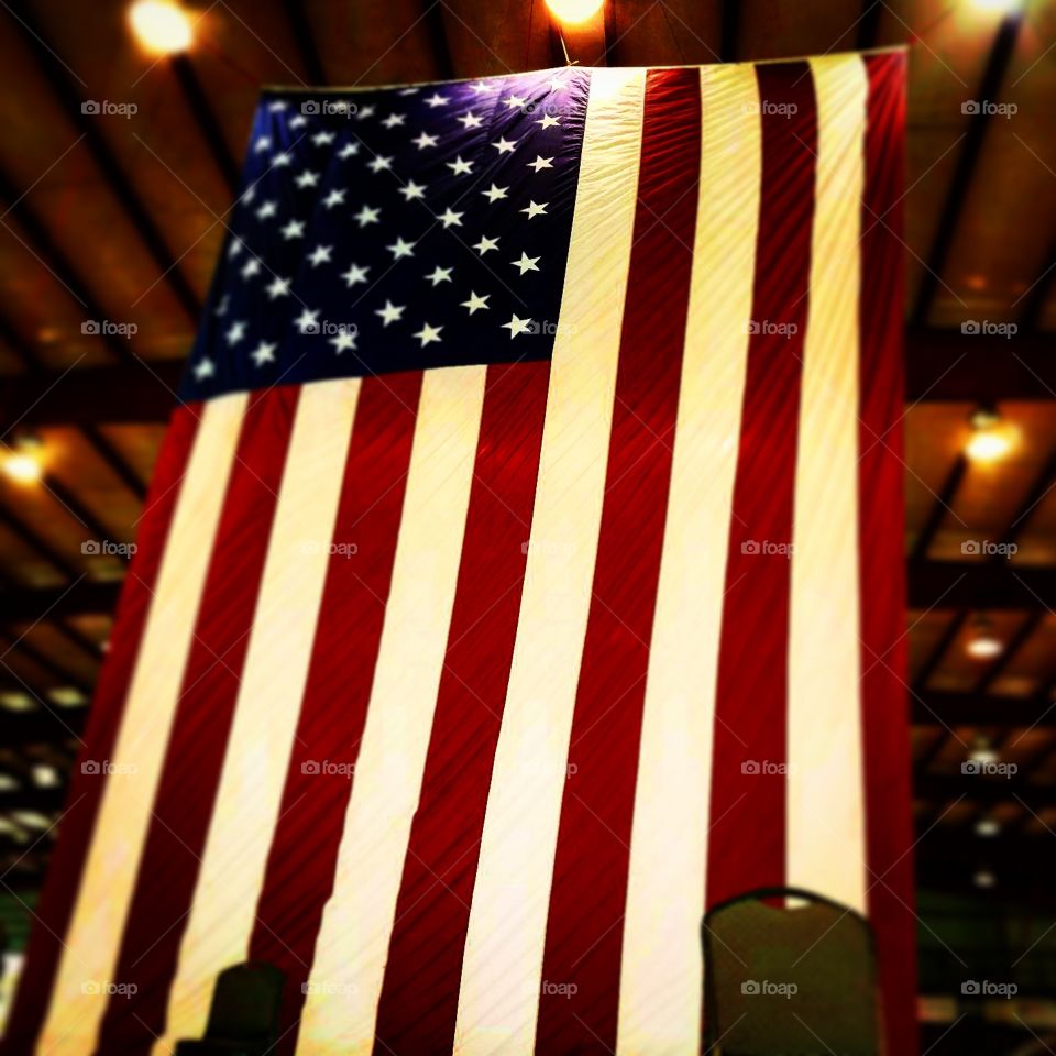 American Flag at Memorial Day