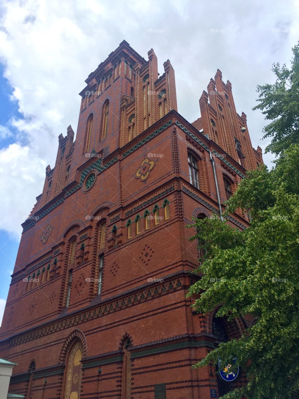 Facade of a building in Torun