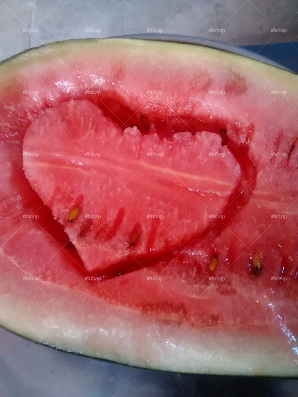 watermelon heart shape red like colour