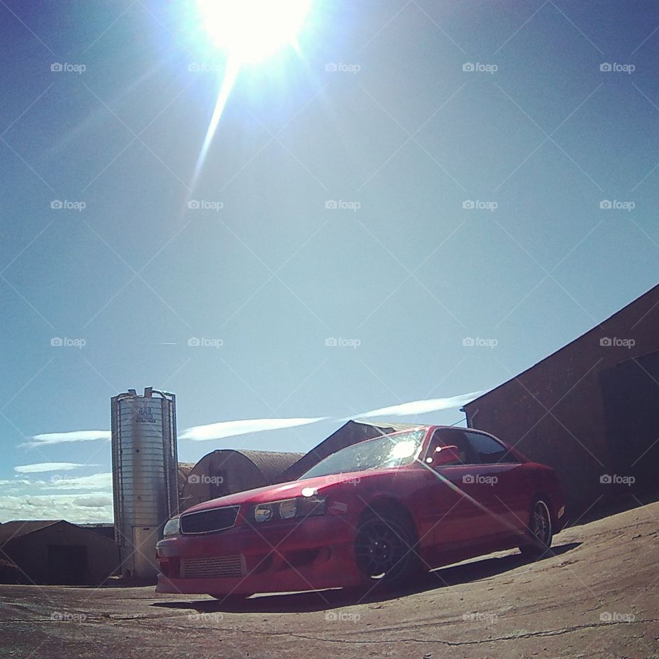 Toyota Chaser enjoying the sun