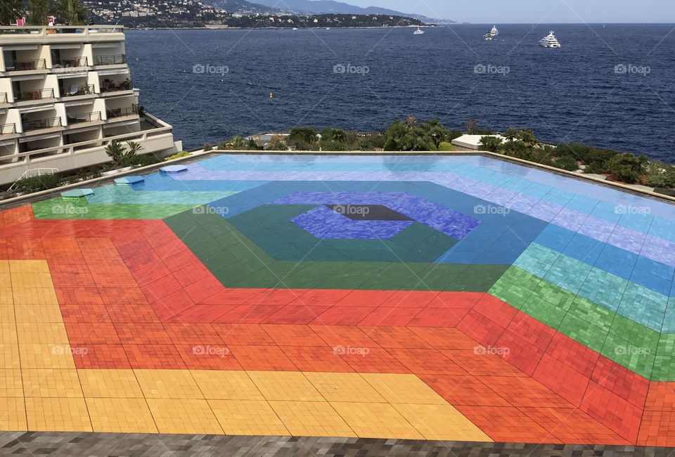 Colors of rainbow by Vasarely