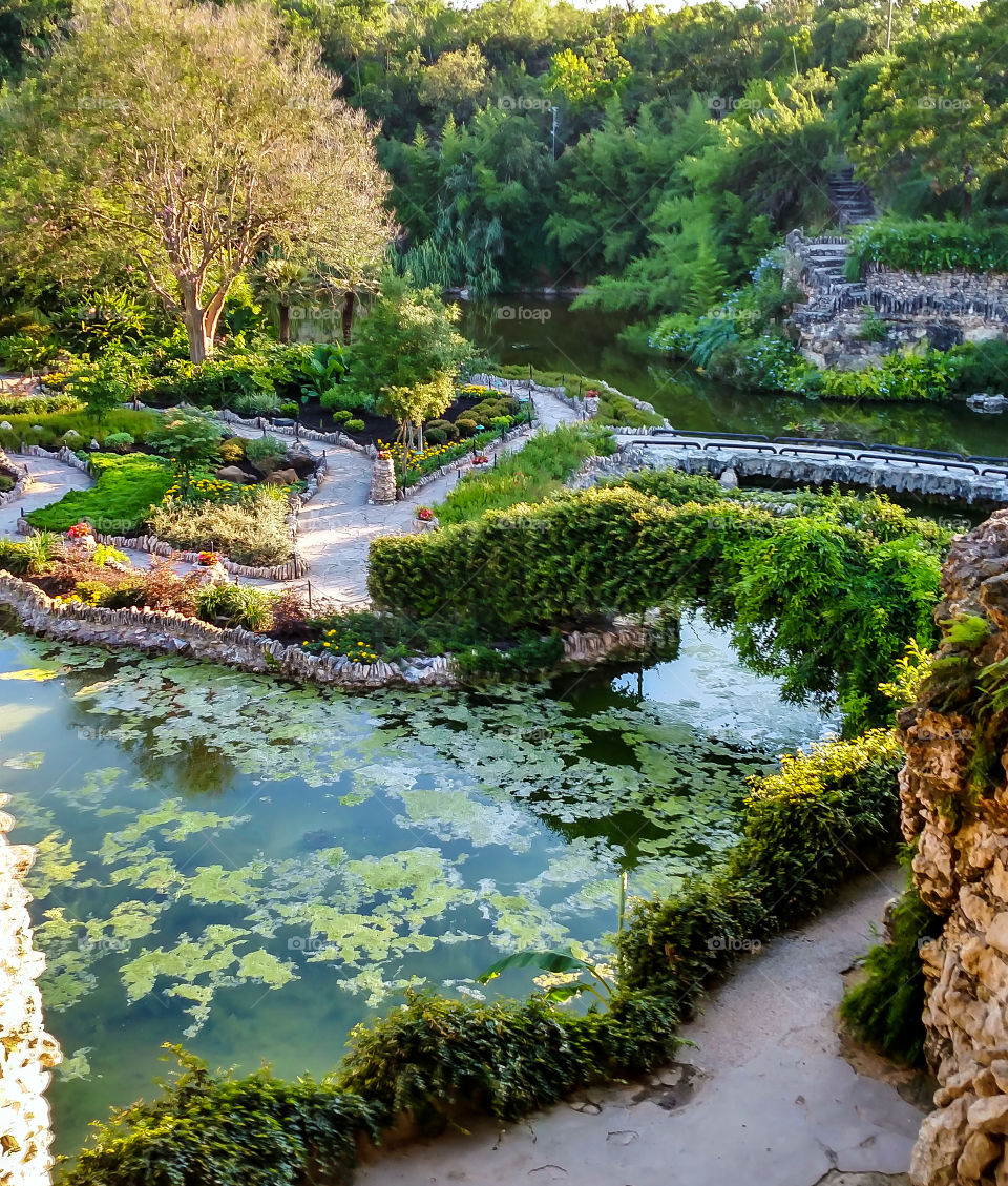 Japanese sunken gardens.