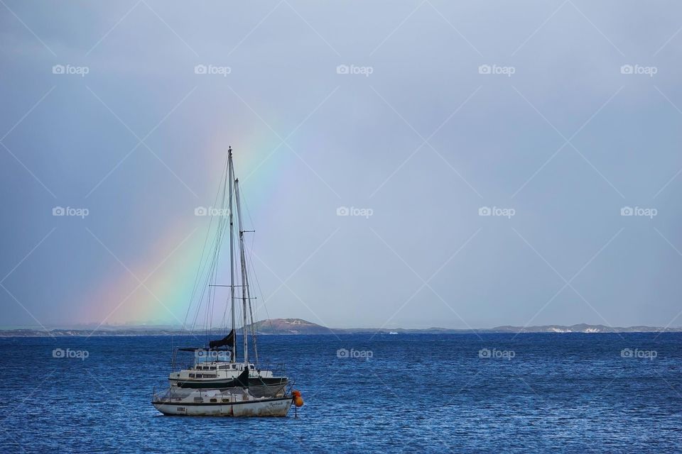 boating in the rainbow 