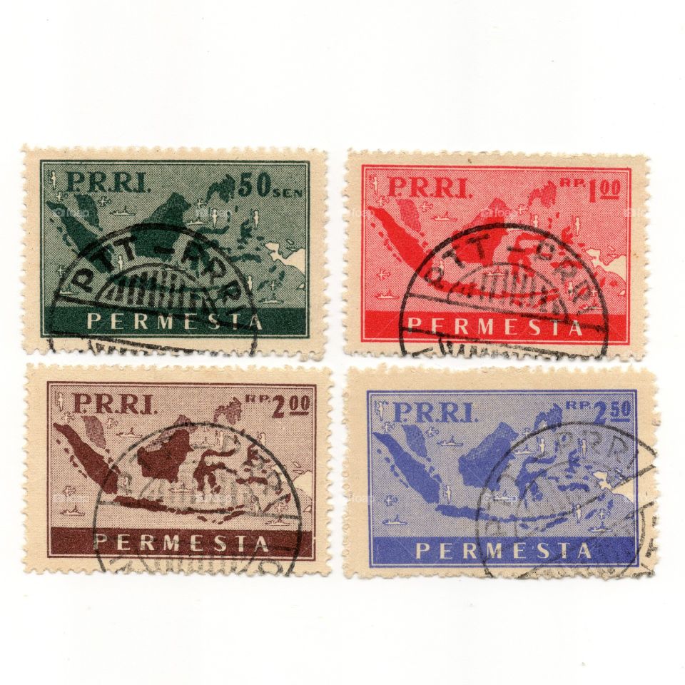 Permesta PRRI Stamps