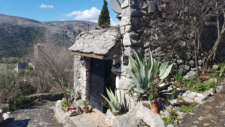 Beautiful house entrance